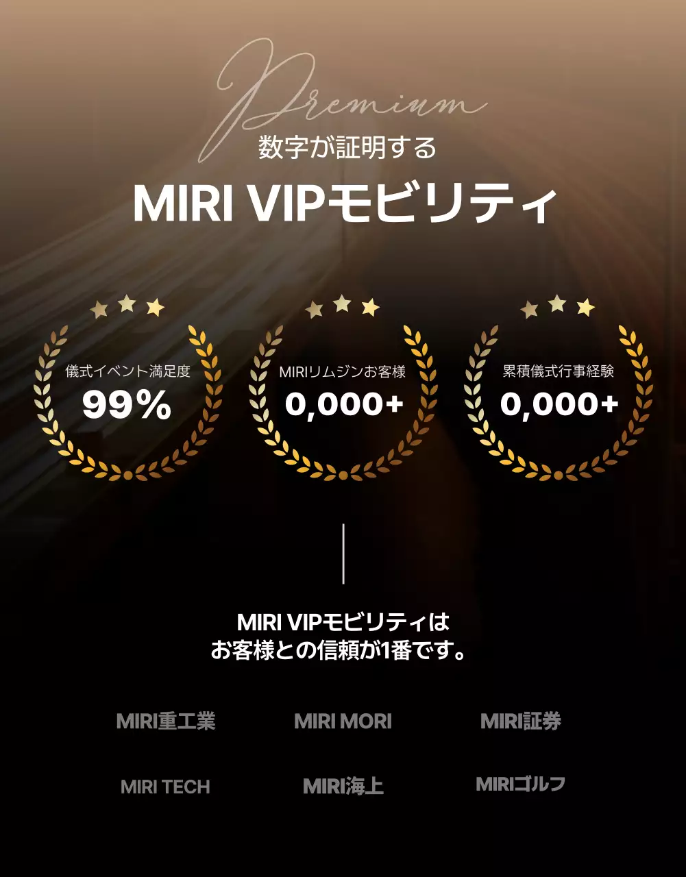 黒 ラグジュアリー 移動サービス ポスター