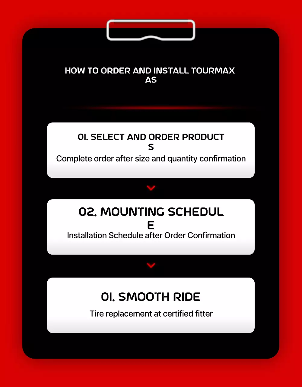 iklan SUV modern berwarna merah