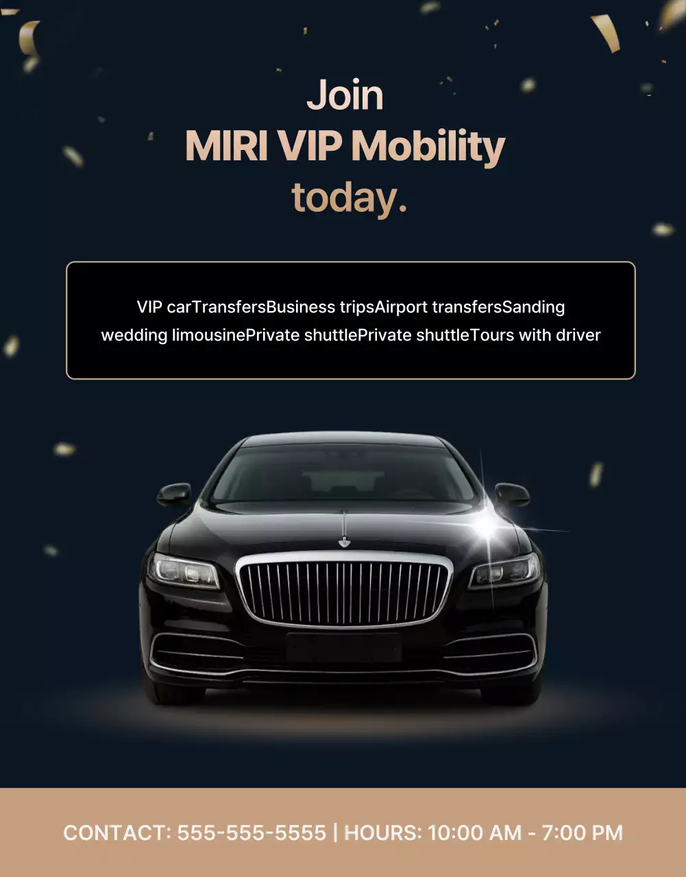 black luxury mobility promotion