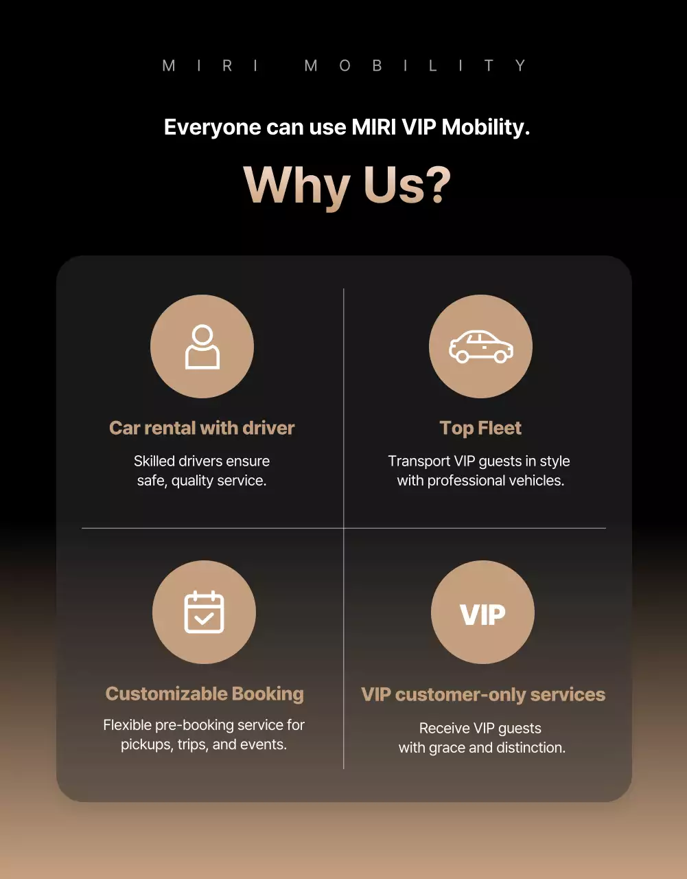 black luxury mobility promotion