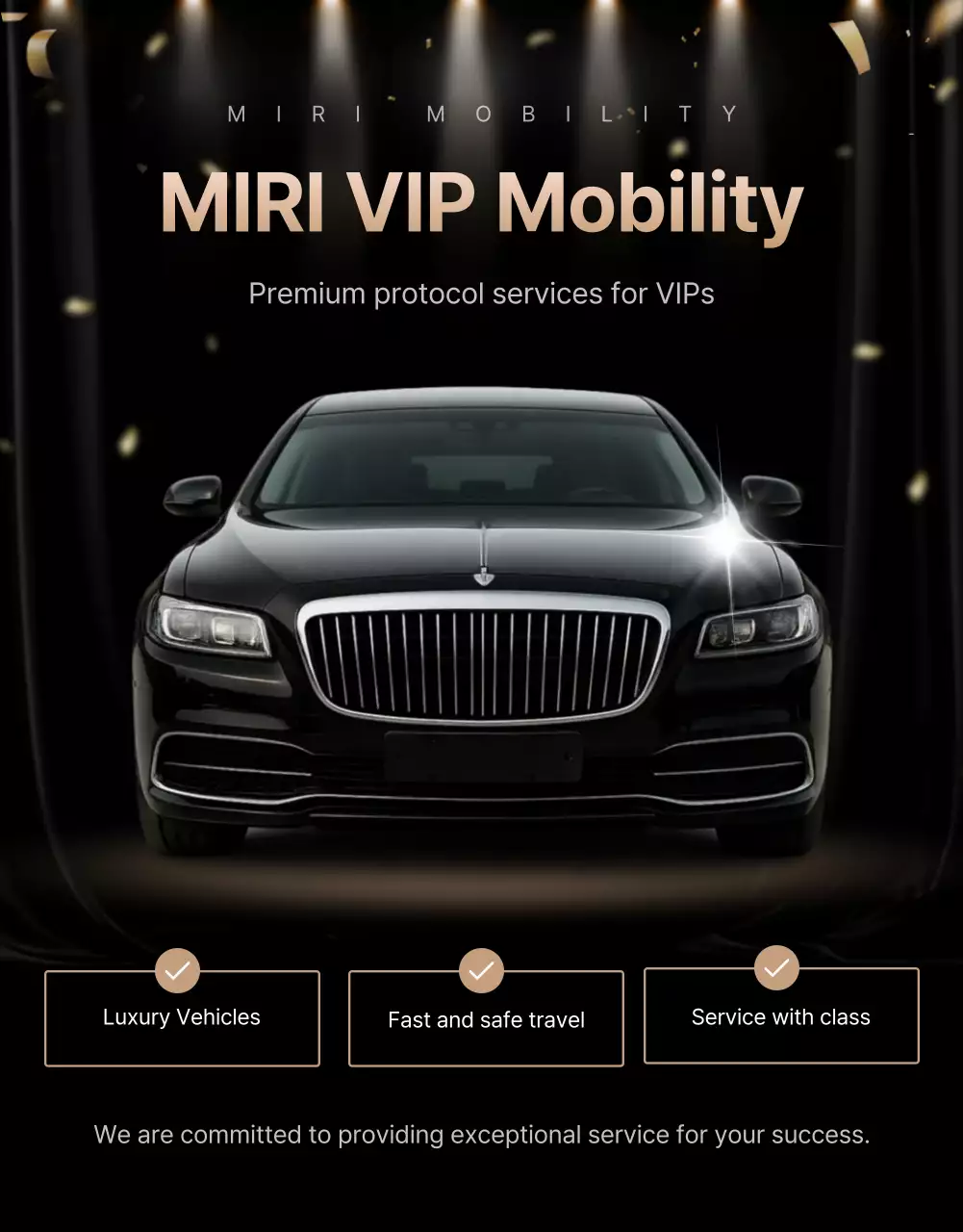 black luxury mobility promotion