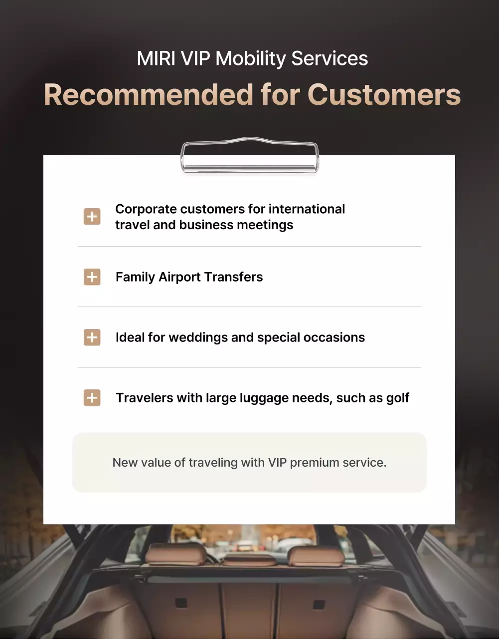 black luxury mobility promotion