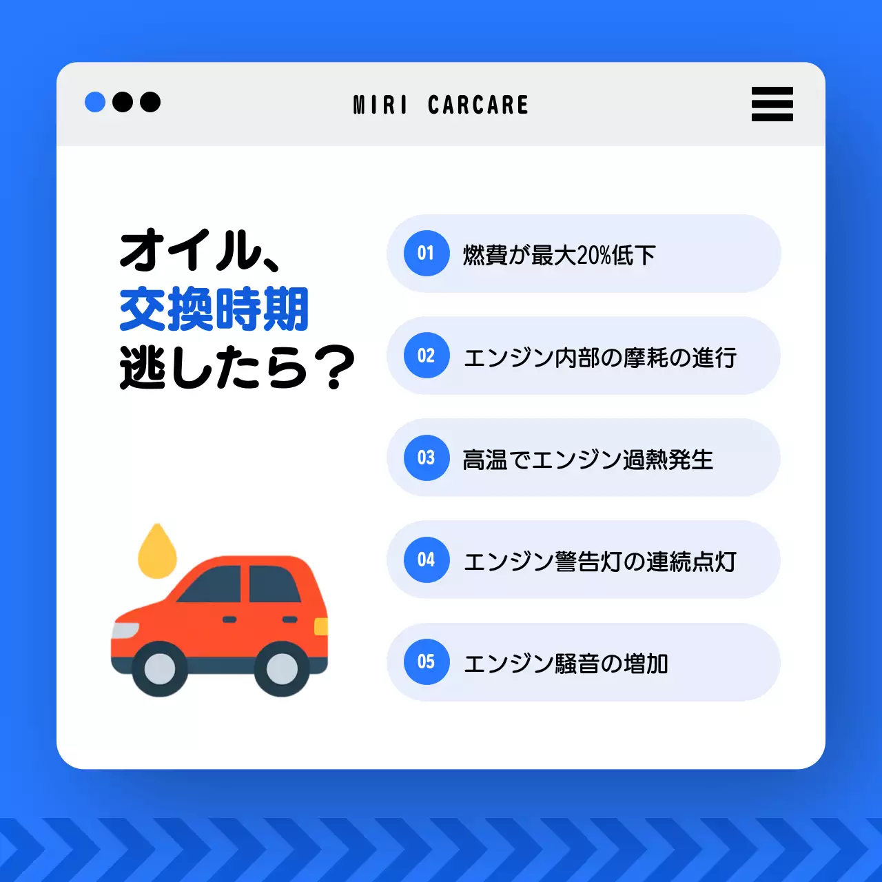 青 シンプル 自動車 ポスター