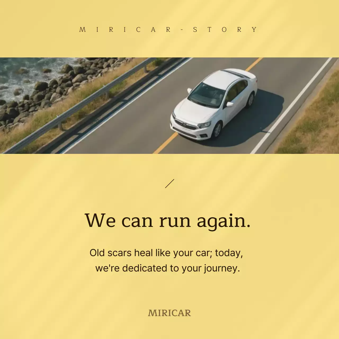yellow modern car advertisement