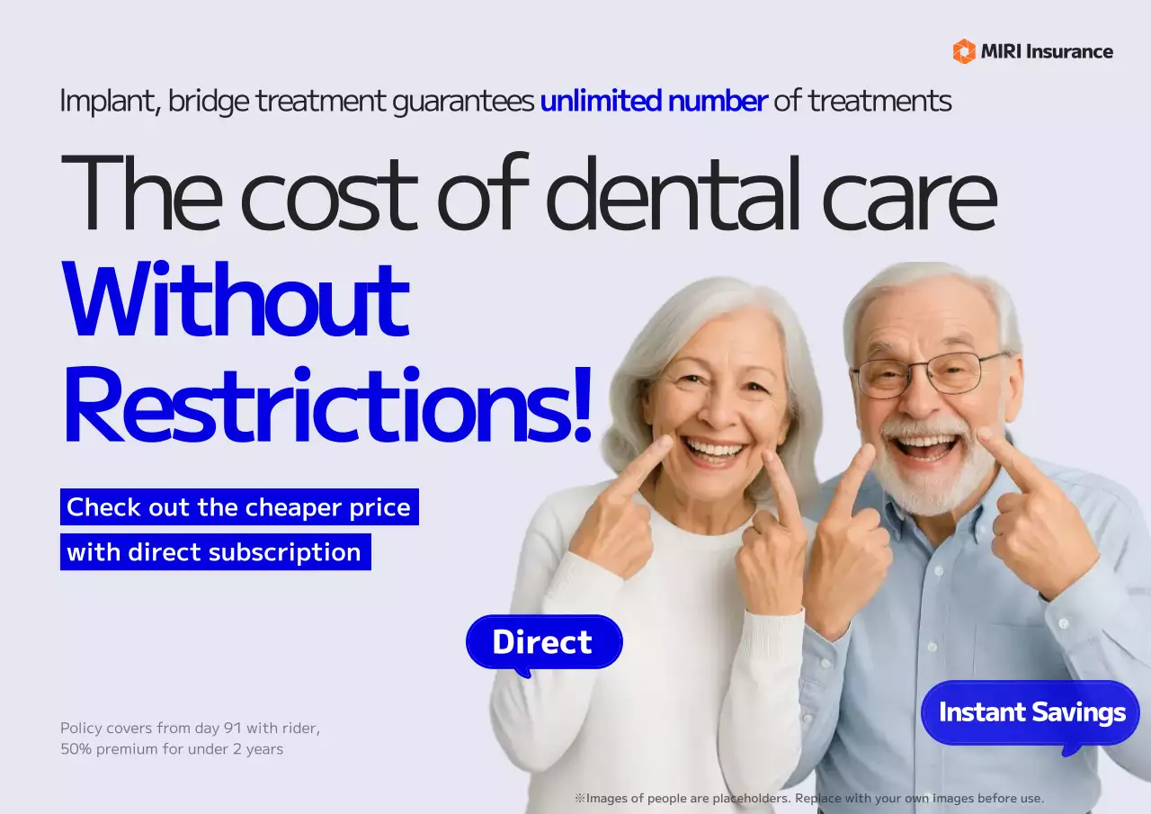 blue modern dental promotion