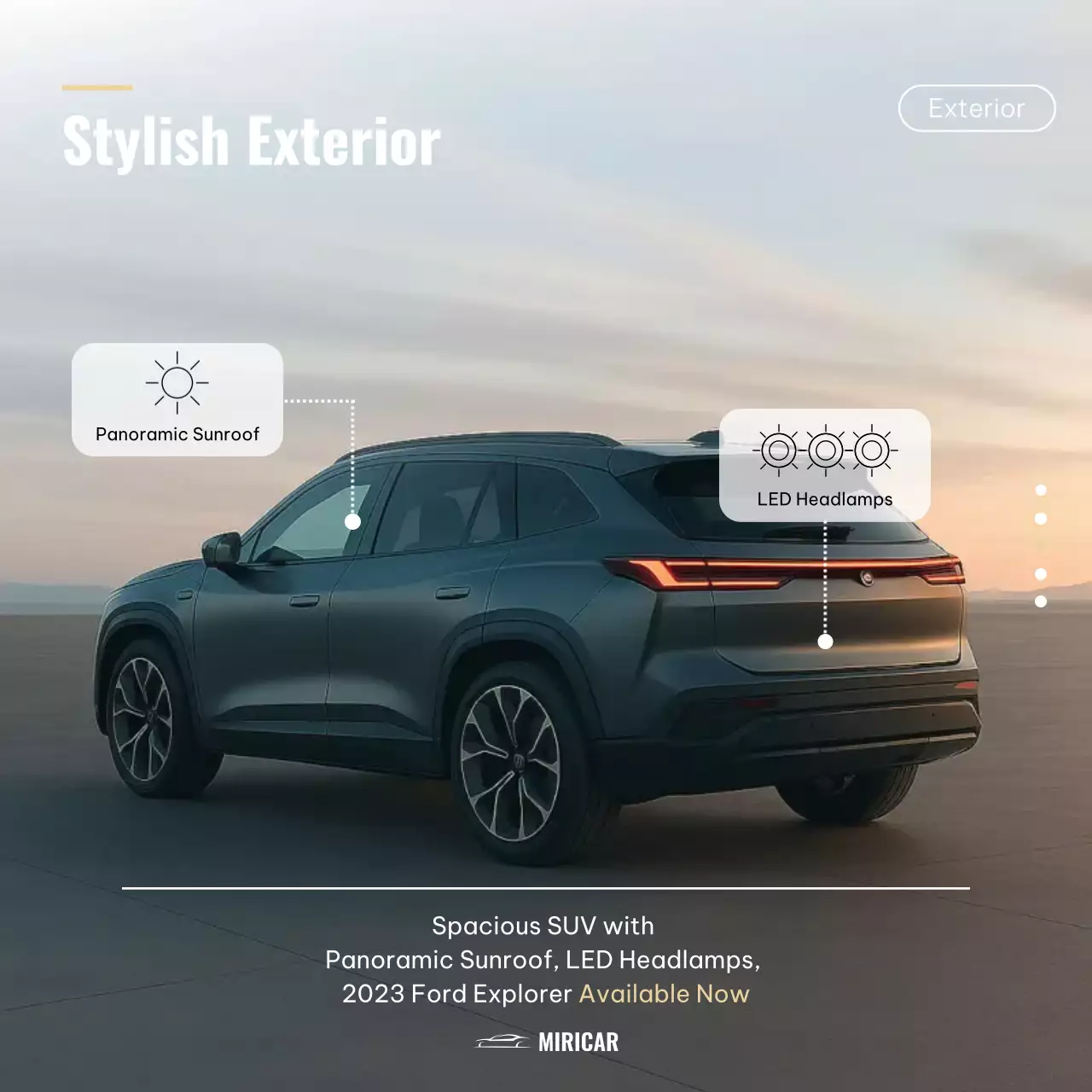 grey modern SUV promotion