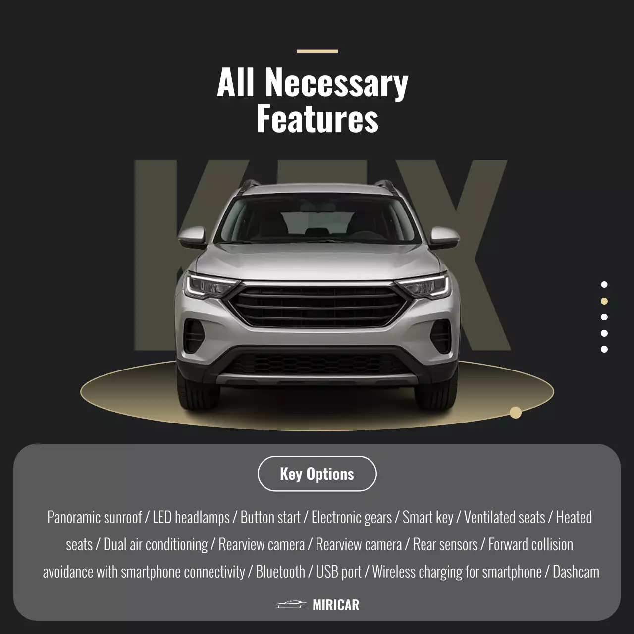 grey modern SUV promotion