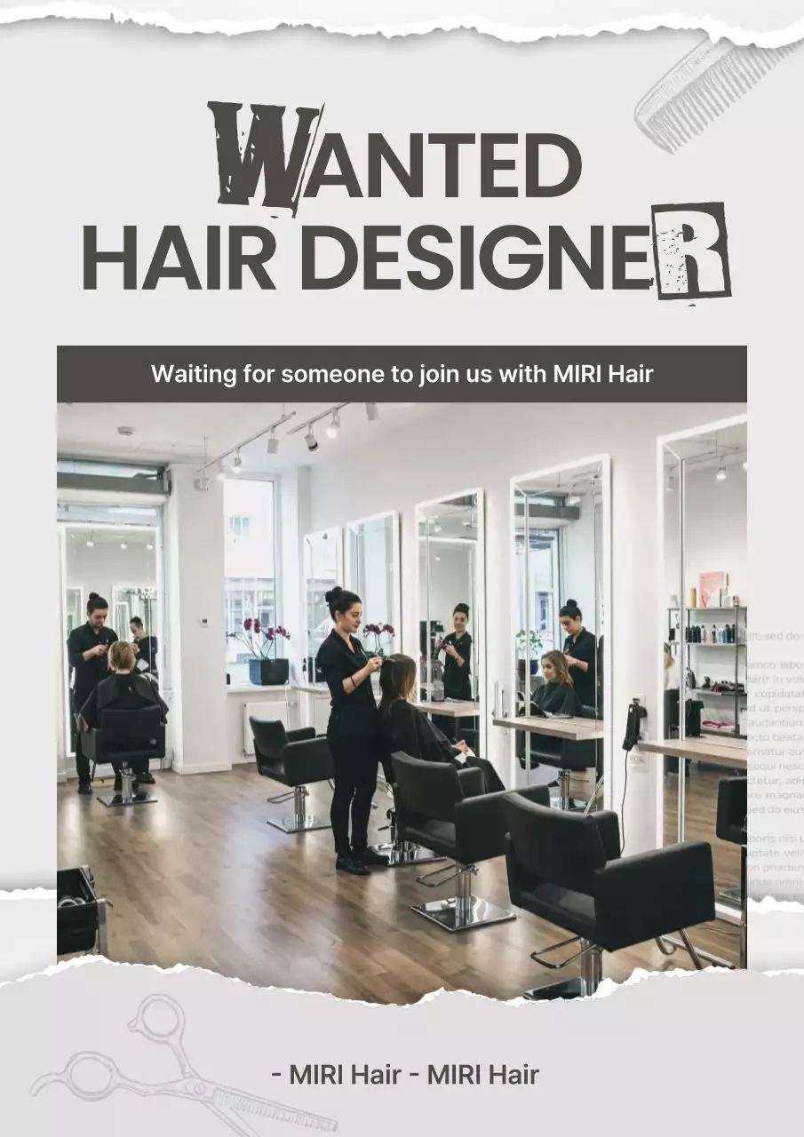 Tuyển dụng nhân viên làm đẹp hiện đại Gray