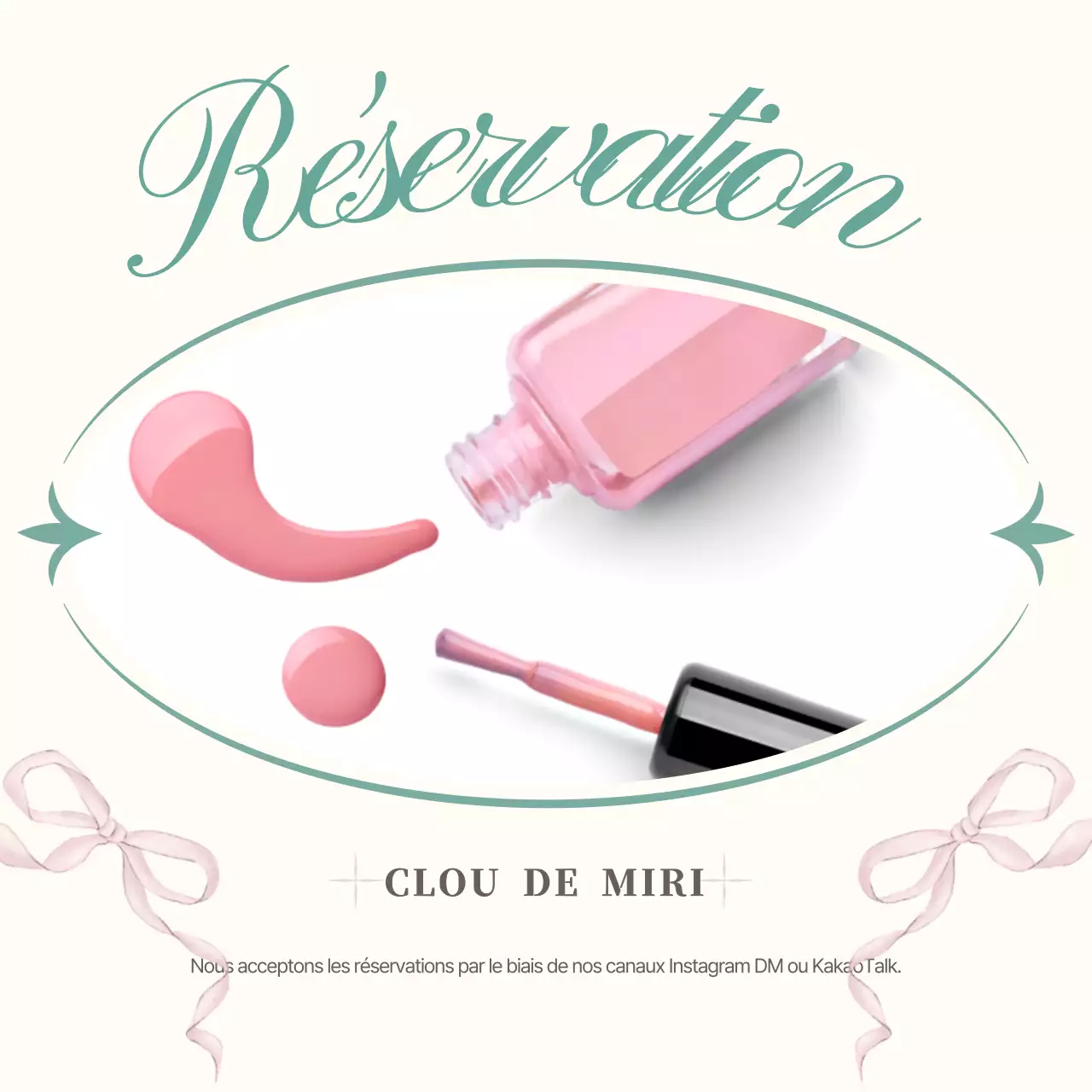 Guide de réservation d'ongles roses simples