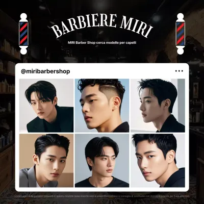 Reclutamento di modelli di capelli neri moderni