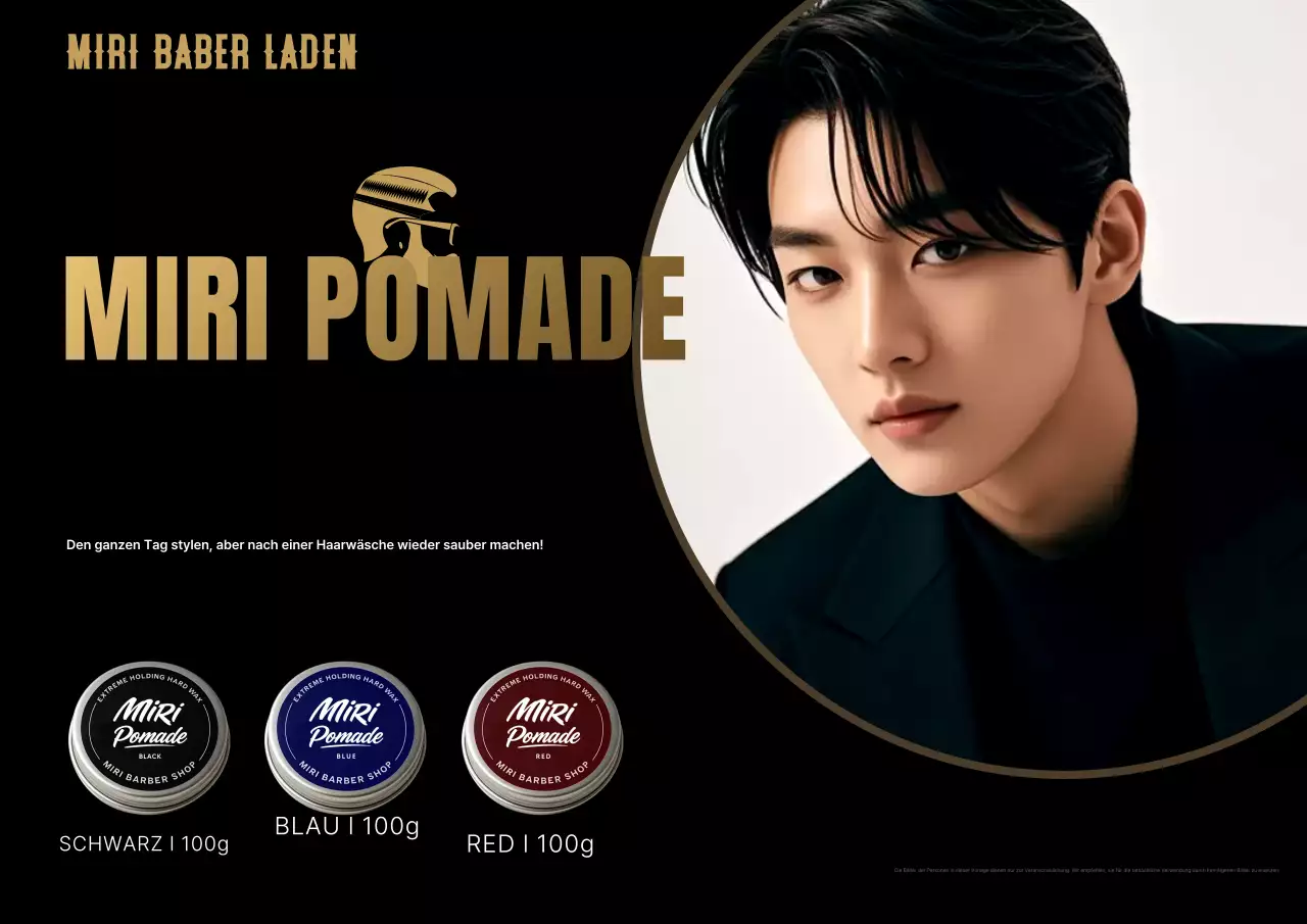 Werbung für moderne schwarze Frisuren