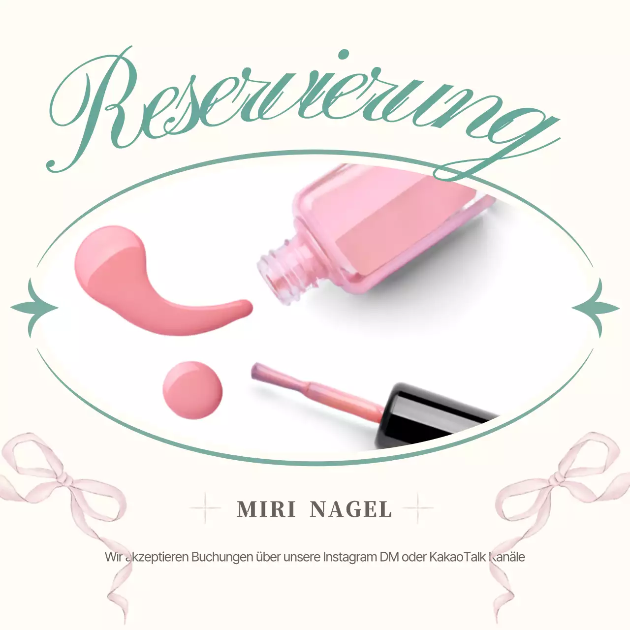 Pink Simple Nail Reservierungsleitfaden