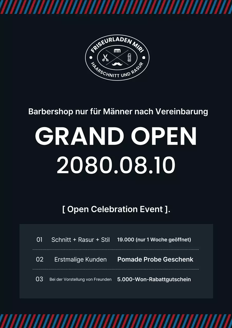 Black Modern Barbershop Eröffnungsveranstaltung