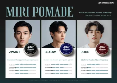 Promotie van een zwart modern kapselproduct