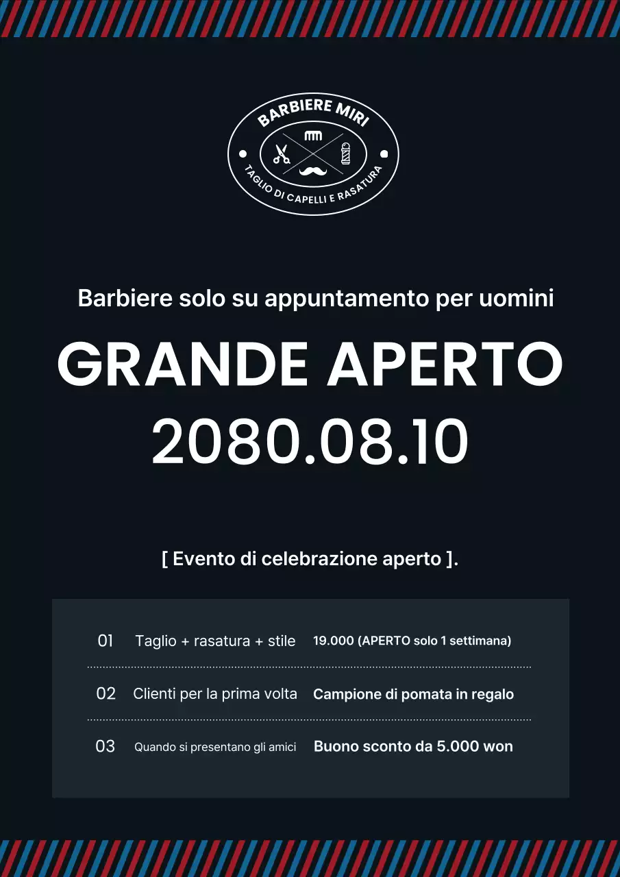 Evento di apertura del Black Modern Barbershop