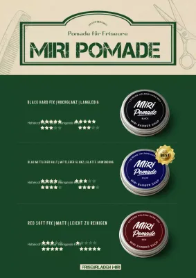 Produktwerbung für einfache grüne Frisuren