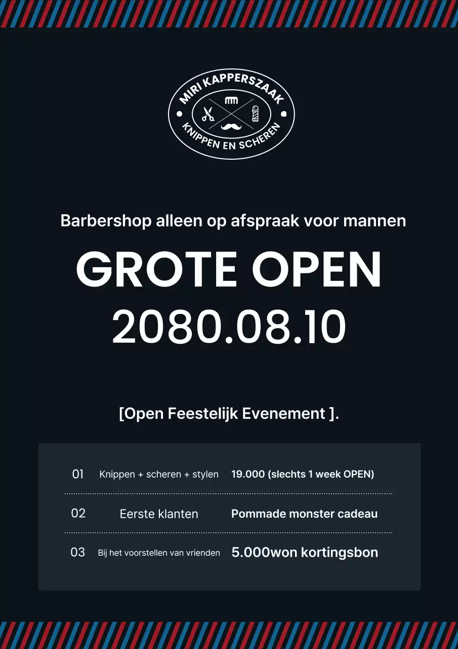 Openingsevenement van Black Modern Barbershop