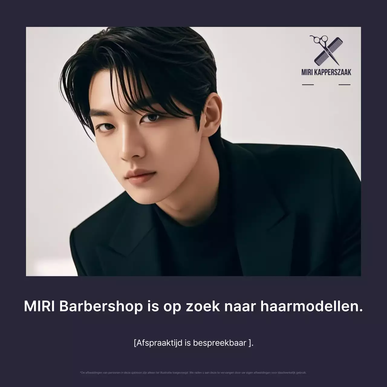 Werving van beige vintage haarmodellen