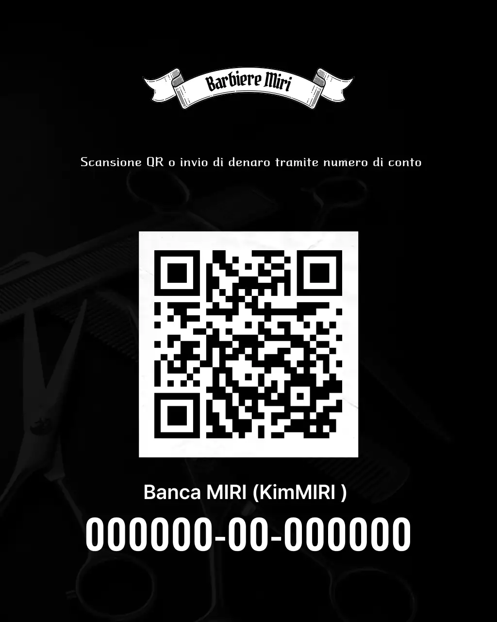 Promozione Black Simple Barbershop