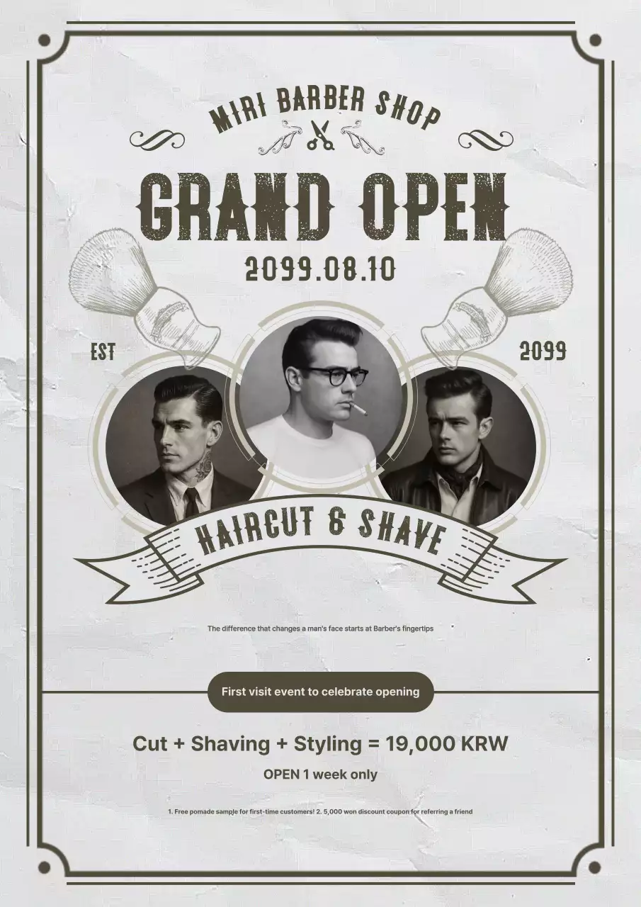 Sự kiện khai trương tiệm cắt tóc Gray Vintage