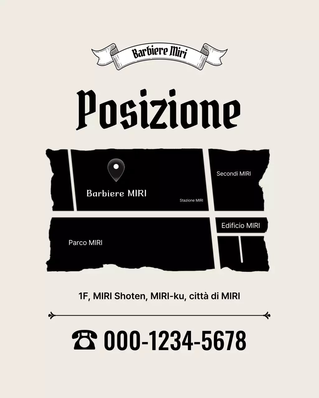 Promozione Black Simple Barbershop