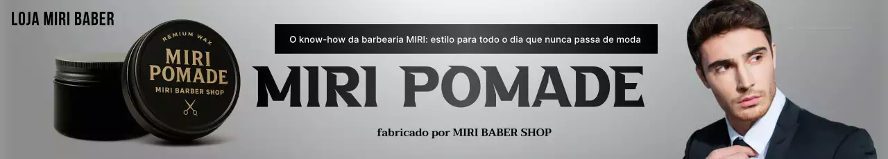 Anúncio de penteado moderno cinza