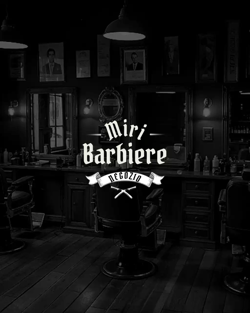 Promozione Black Simple Barbershop