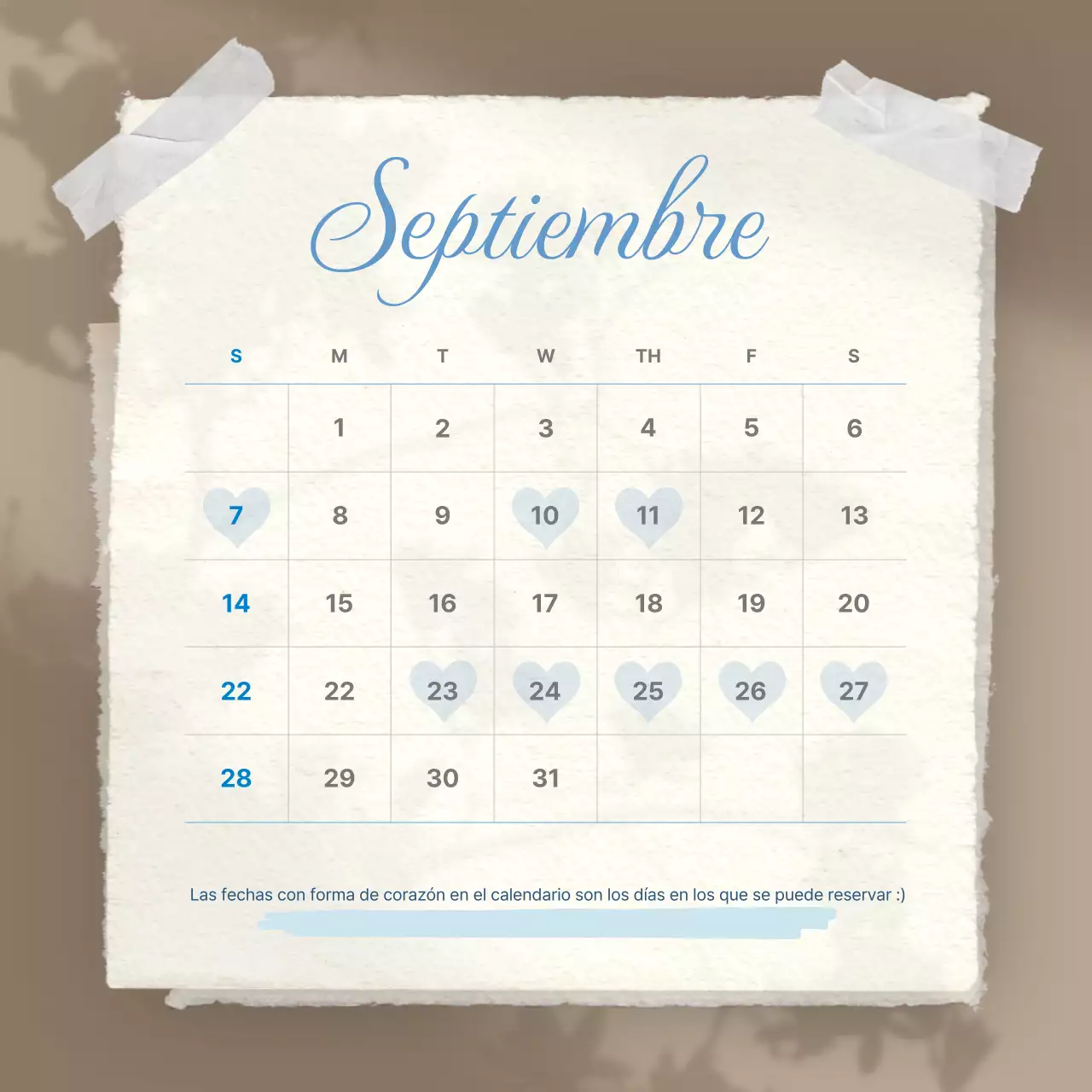 Aviso de información de reserva de Beige Simple Nail Shop