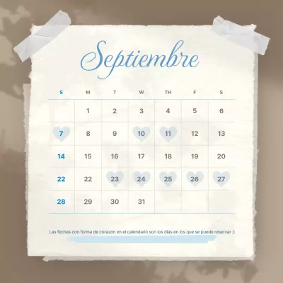 Aviso de información de reserva de Beige Simple Nail Shop