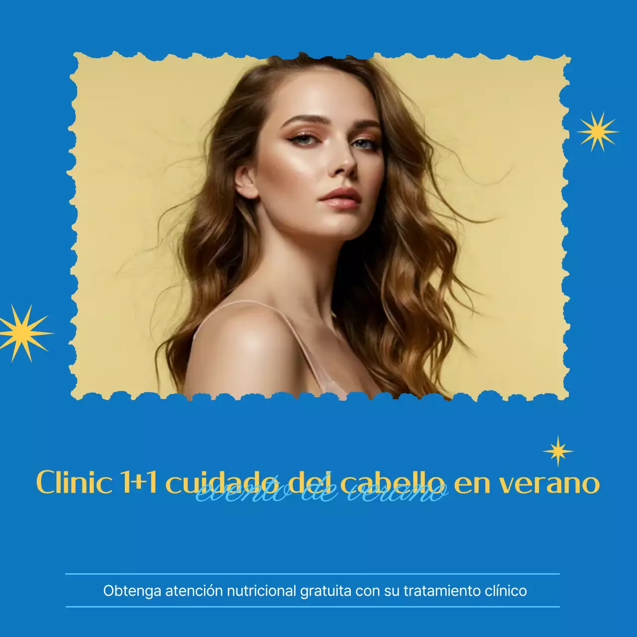 Promoción de cuidado capilar Blue Modern