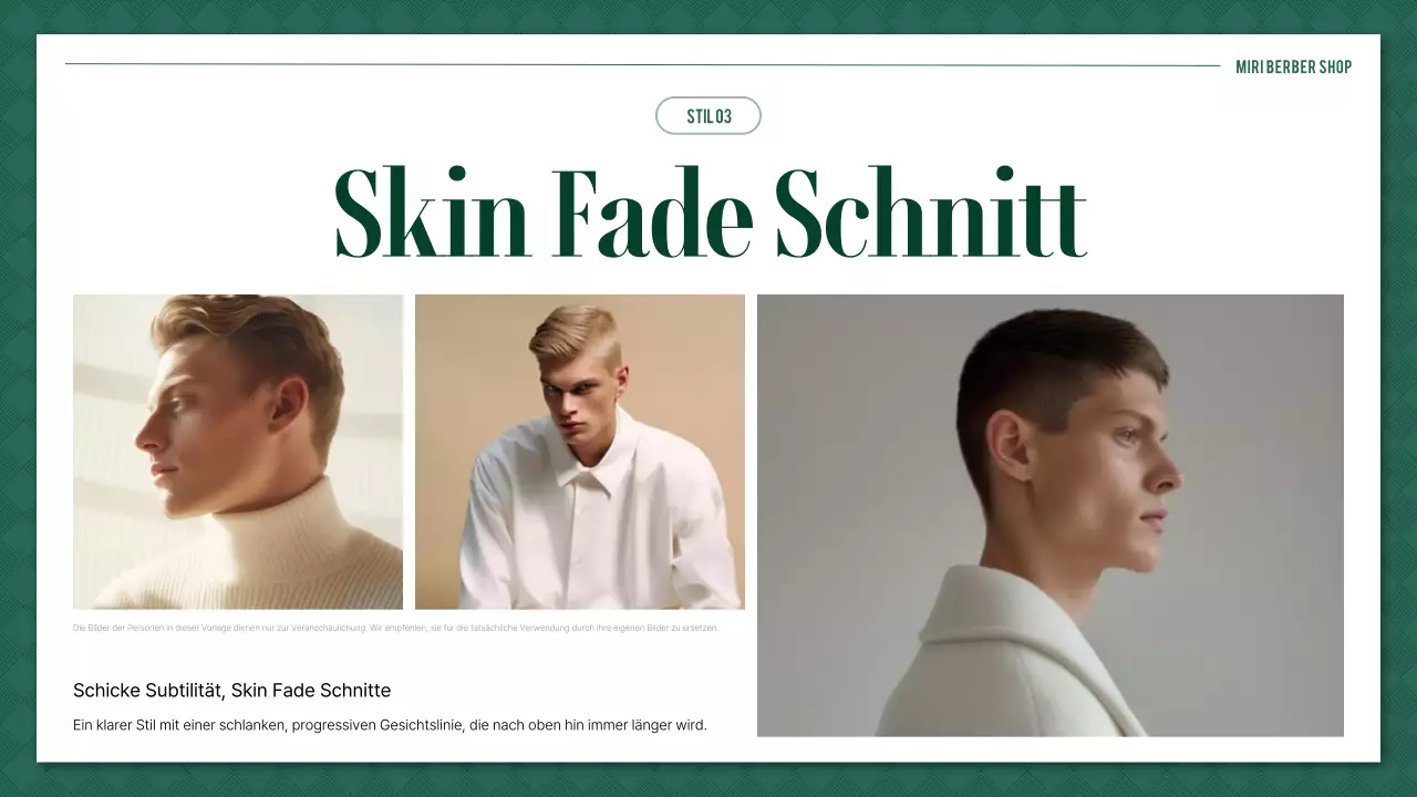 Green Simple Barbershop Stylebook-Leitfaden