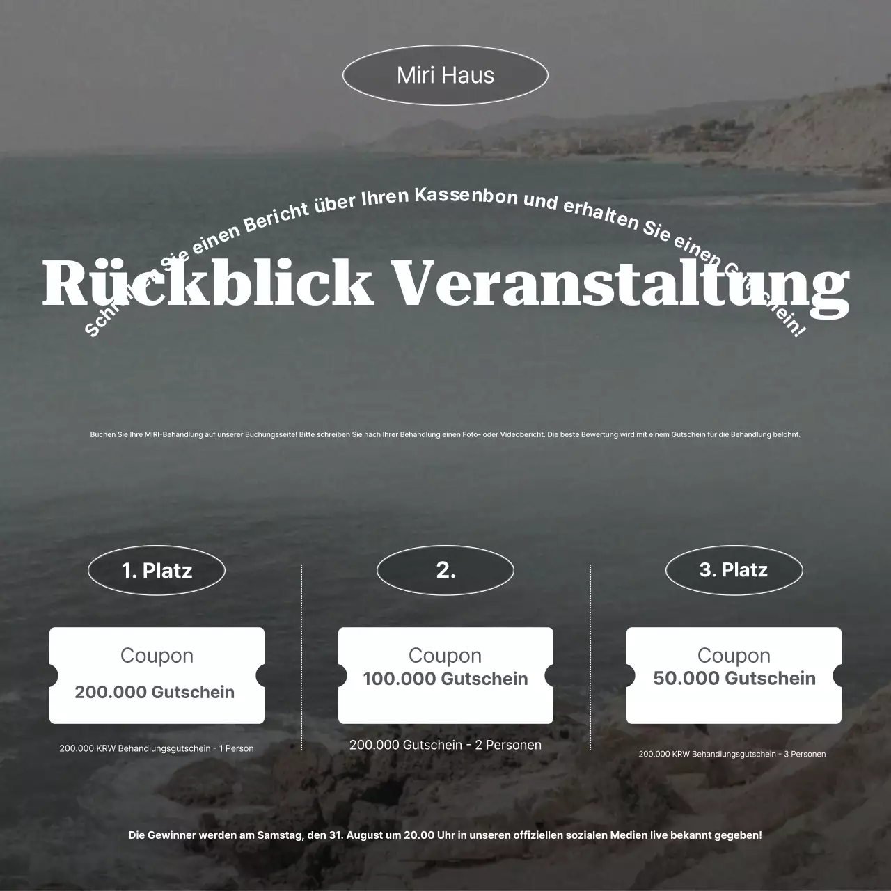 Gray Clean Review-Event-Aktion