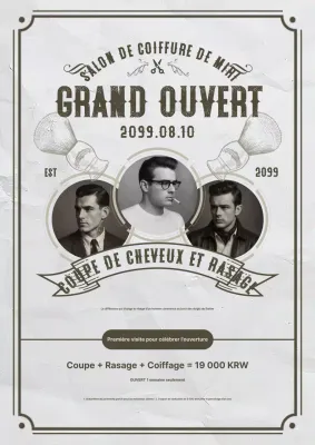 Ouverture du salon de coiffure Gray Vintage