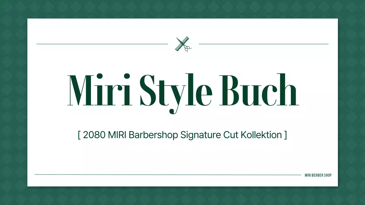 Green Simple Barbershop Stylebook-Leitfaden