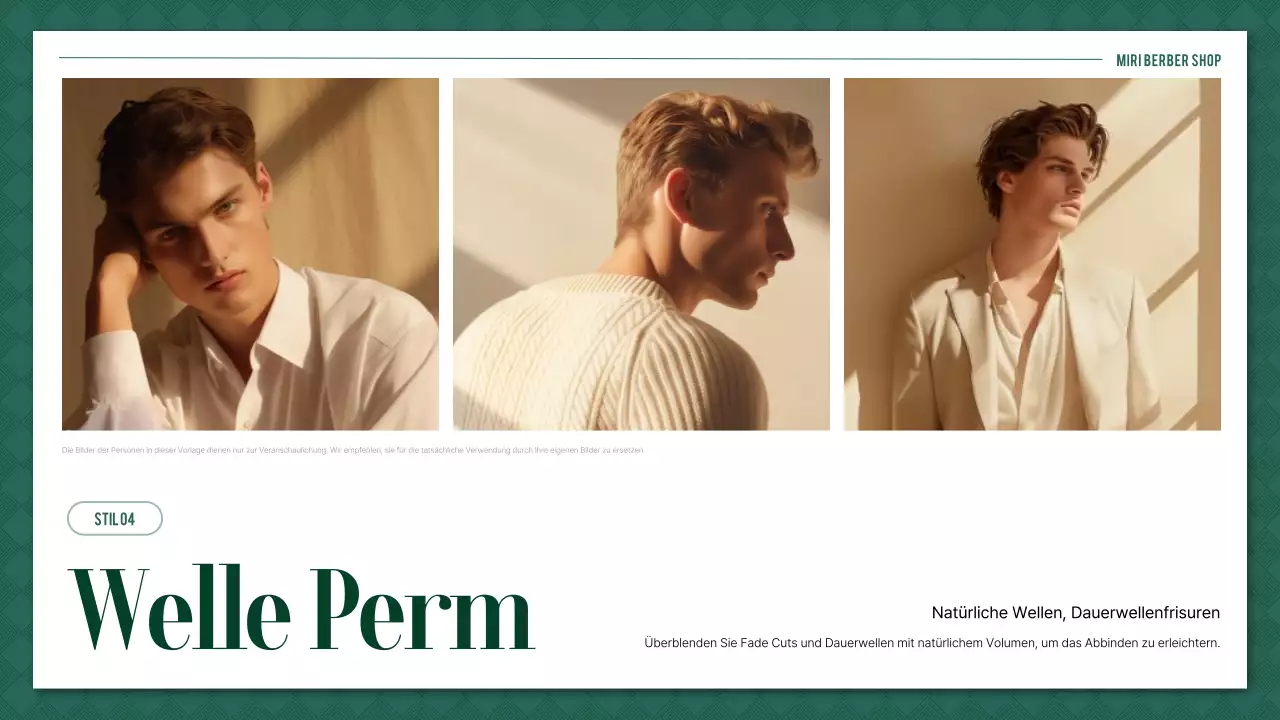 Green Simple Barbershop Stylebook-Leitfaden