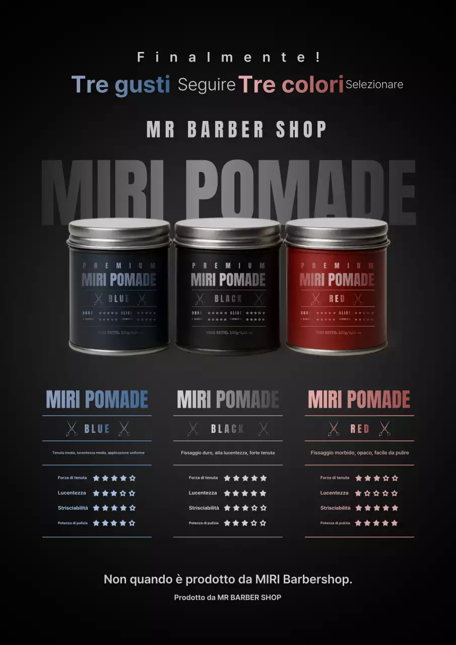 Promozione del prodotto per acconciature moderne nere