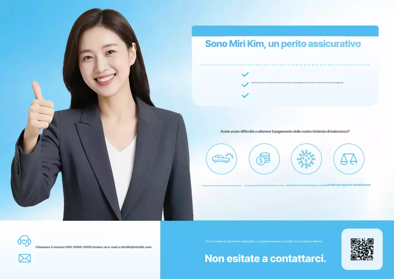 Promozione di consulenza assicurativa moderna Sky Blue