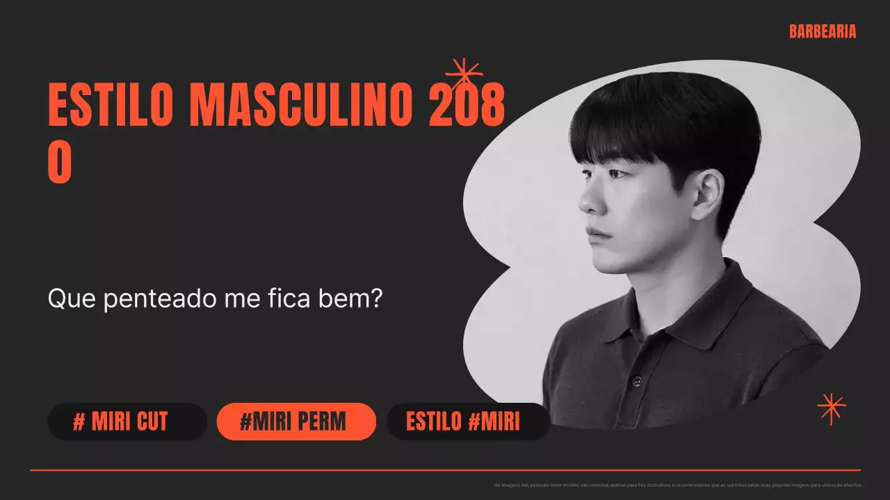 Promoção de penteados modernos para homens negros