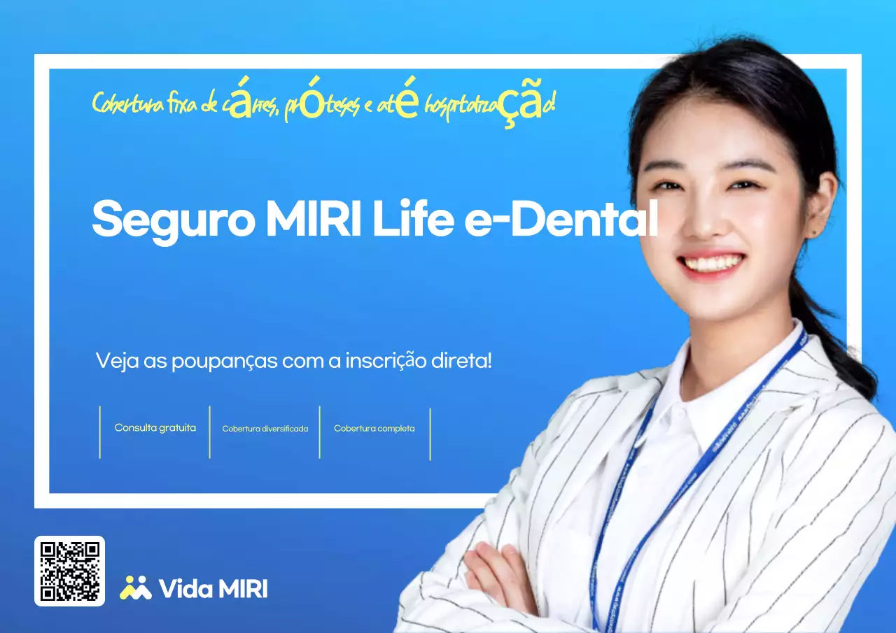 Anúncio de Seguro Moderno Azul