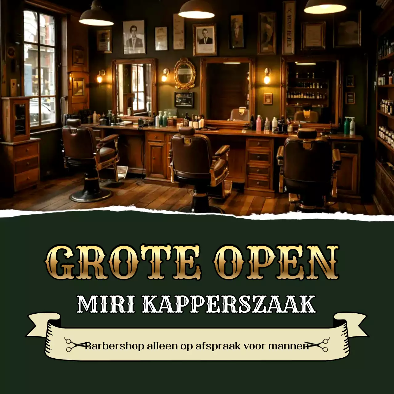 Khaki Vintage Barbershop geopend