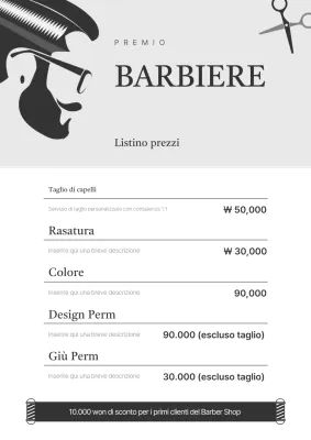 Guida semplice al listino prezzi del barbiere grigio