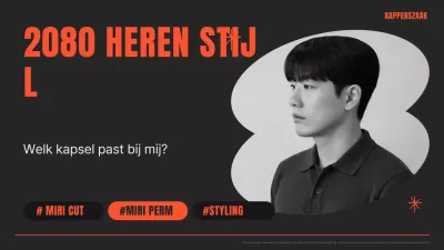 Promotie van moderne zwarte herenkapsels