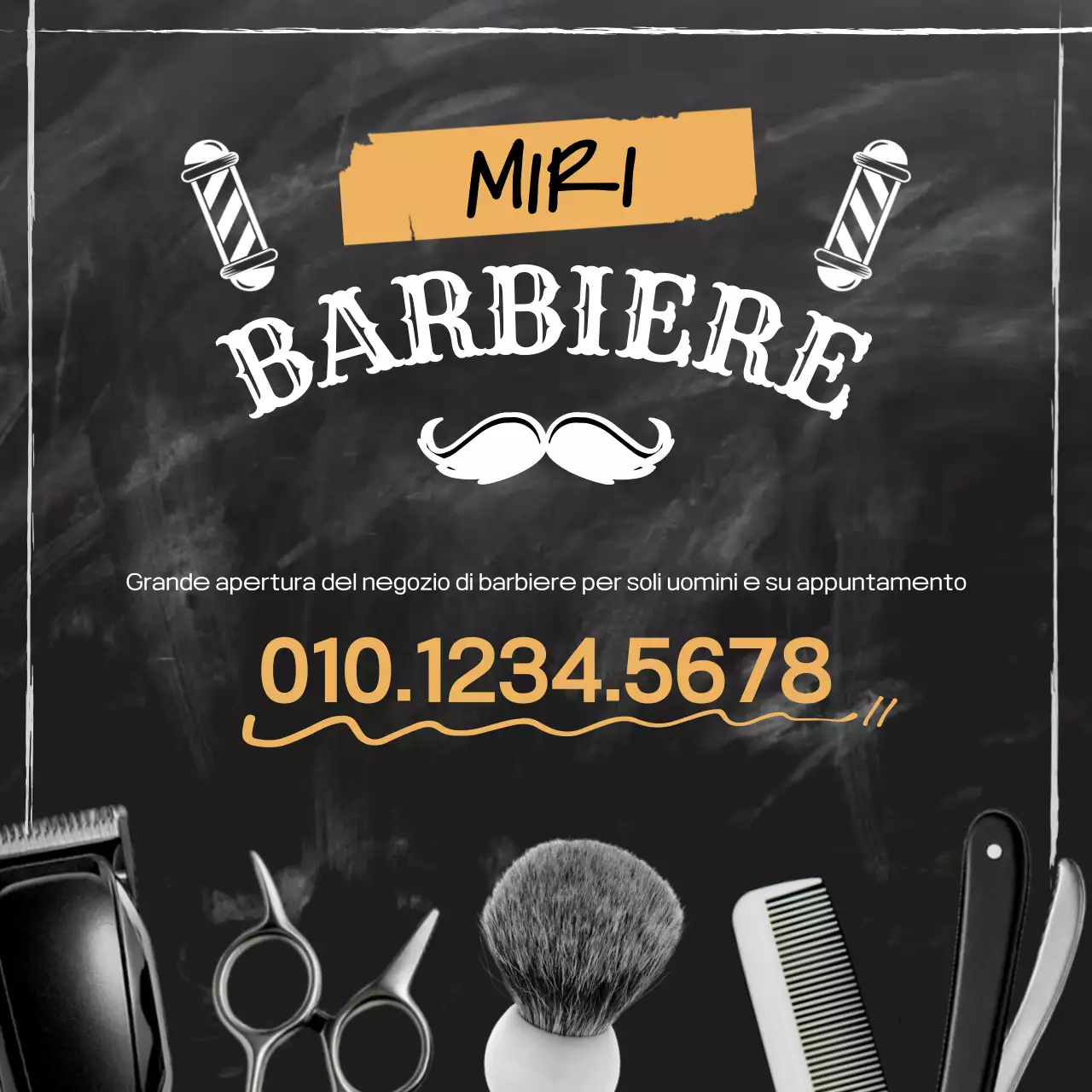 Black Vintage Barbershop aperto