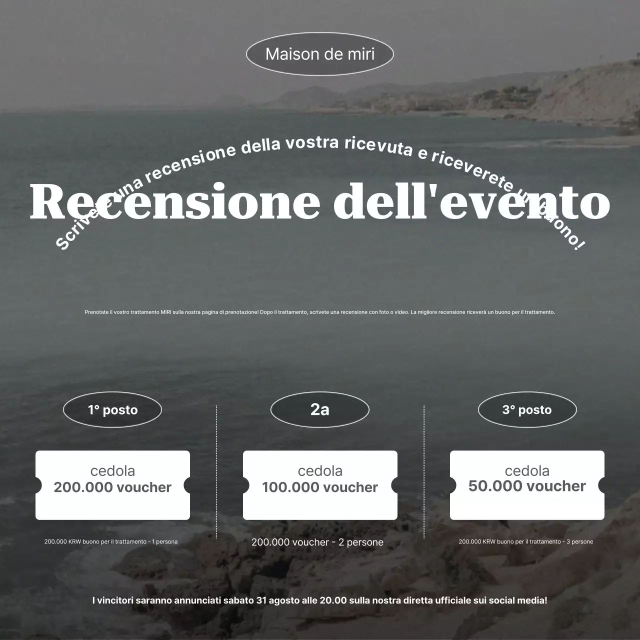Promozione dell'evento Gray Clean Review