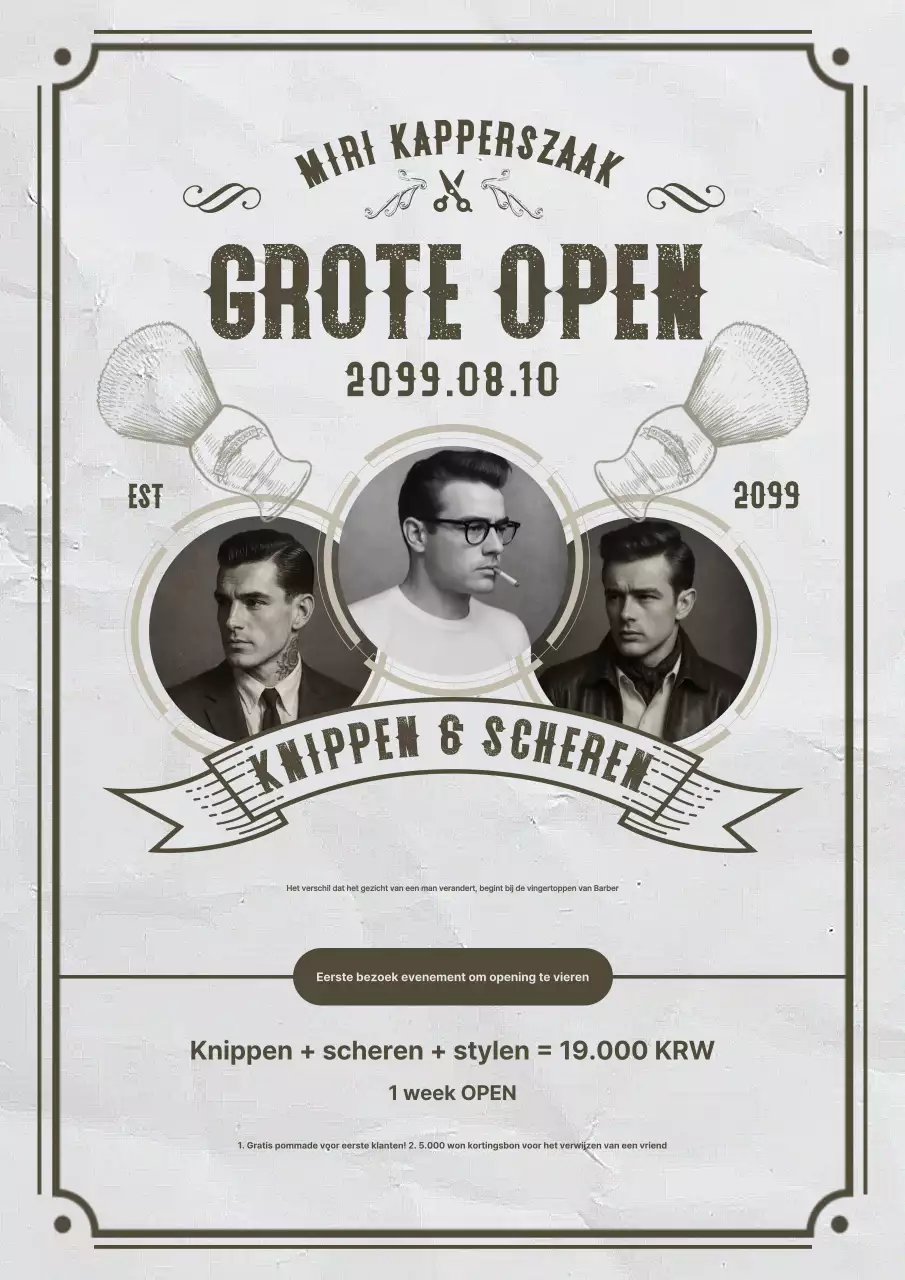 Openingsevenement Gray Vintage Barbershop