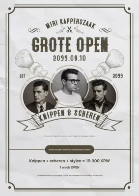 Openingsevenement Gray Vintage Barbershop