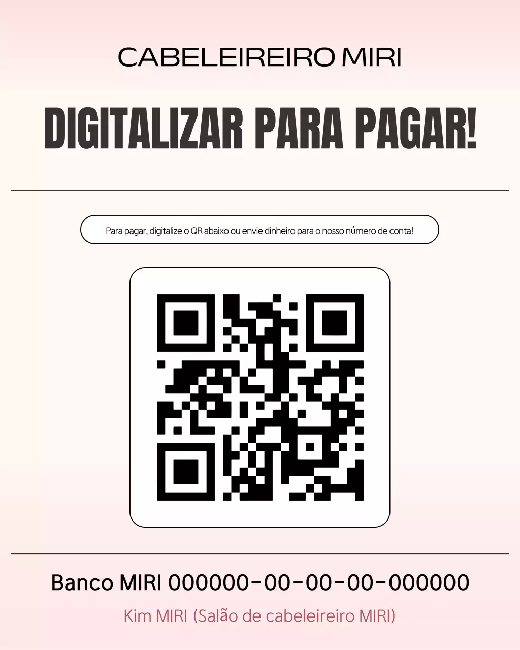 Guia de Pagamento da Pink Simple Hair Shop