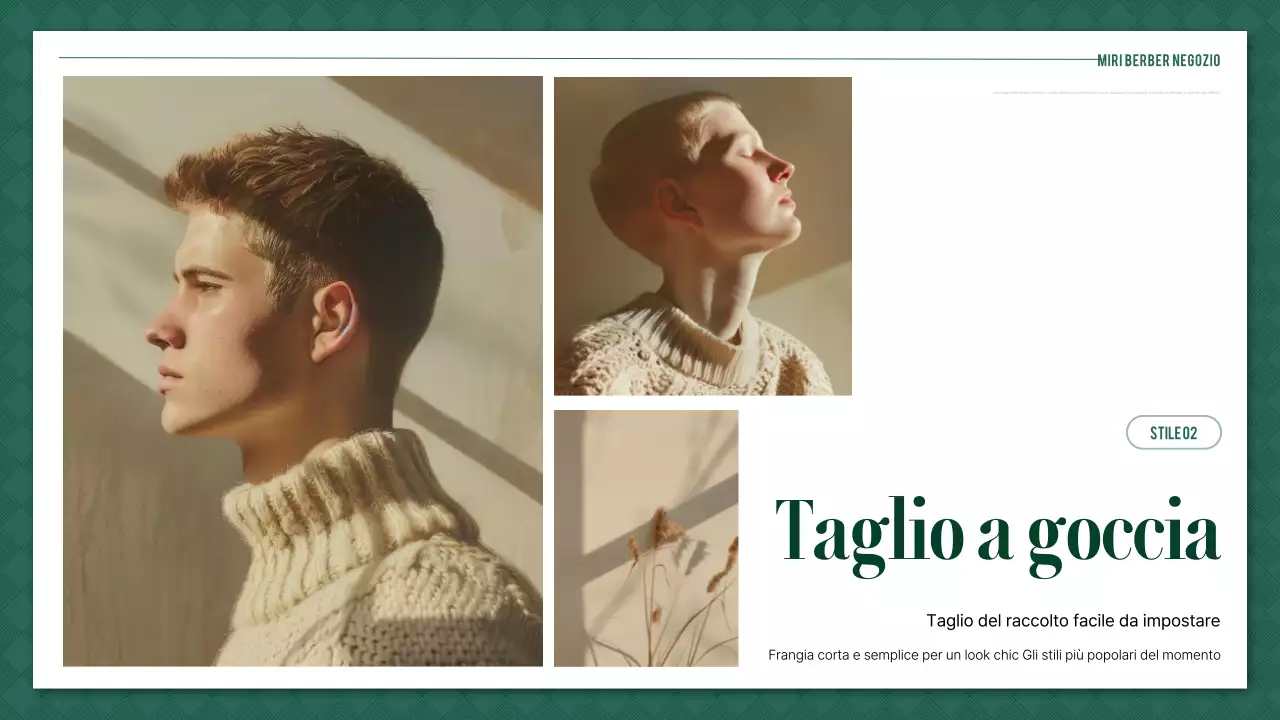 Guida allo stile semplice e verde del barbiere