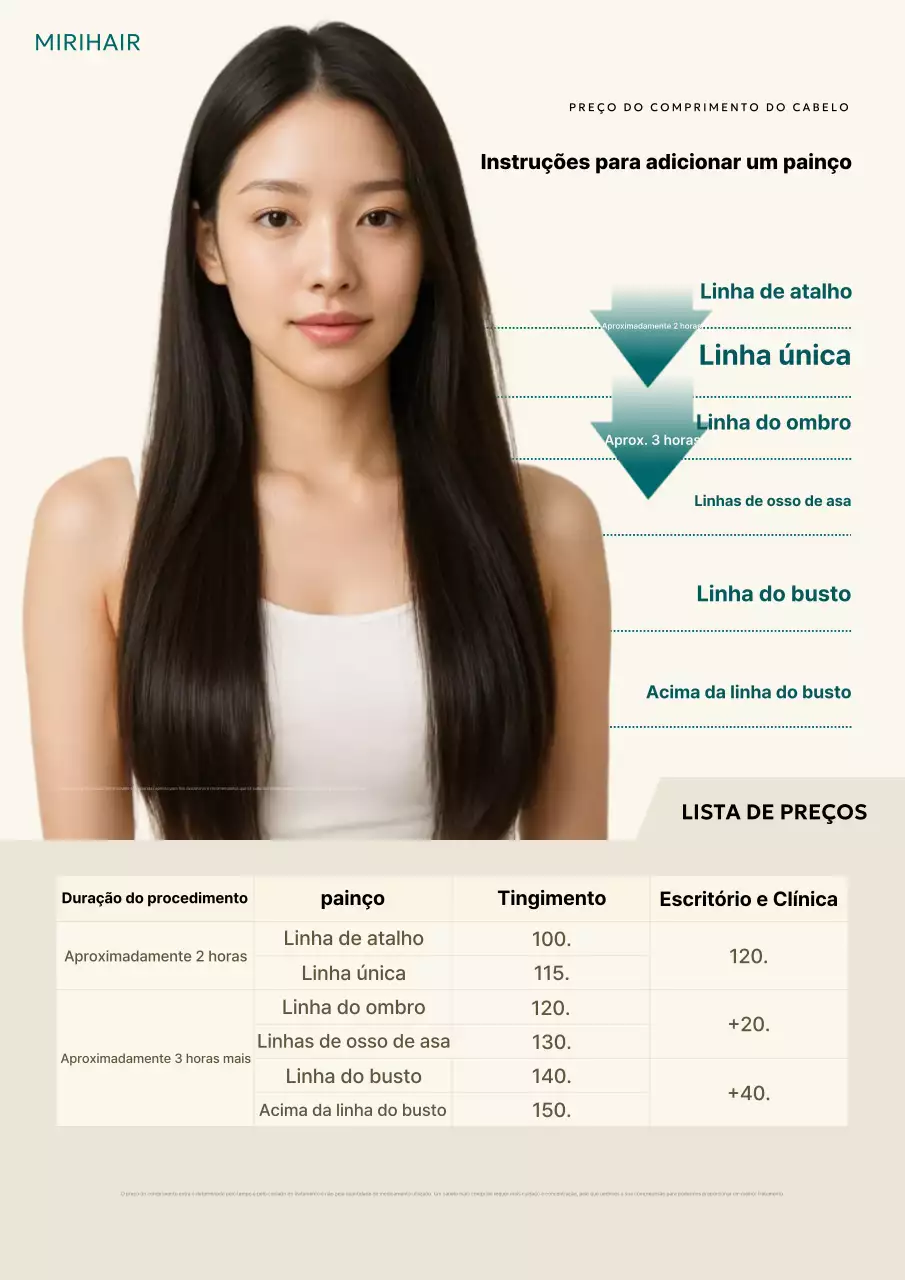 Guia de salão de beleza Bege Simple