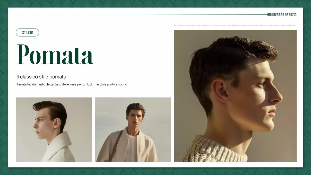 Guida allo stile semplice e verde del barbiere